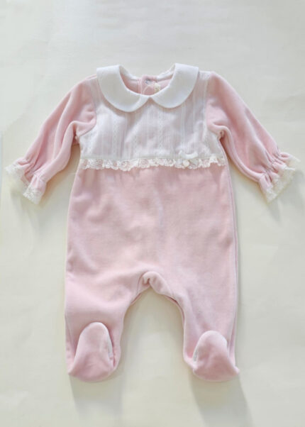 Babylai Babygrow Rosa com Renda