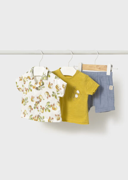 Mayoral Conjunto 3 Peças Camisa Azeitona