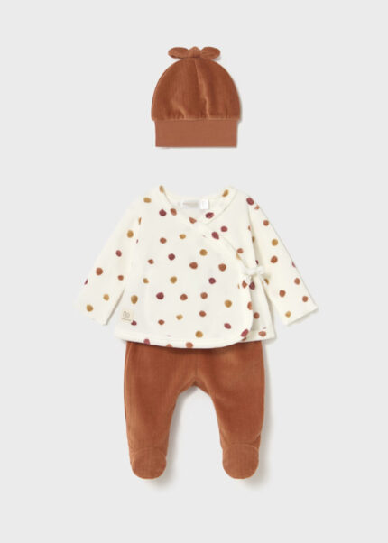 Mayoral Conjunto 3 Peças Polaina Telha