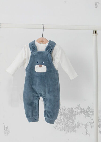 Babybol Conjunto 2 Peças Jardineira Azul