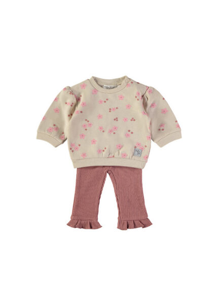 Conjunto 2 Peças Flores Cru Babybol