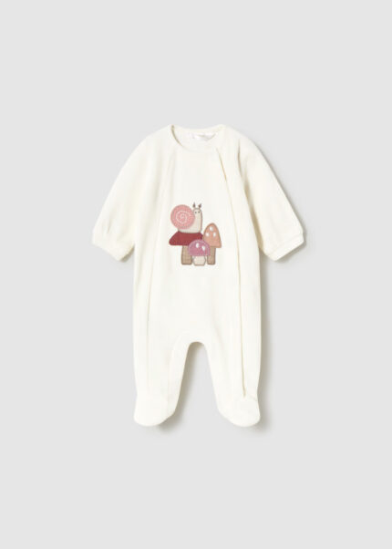 Mayoral Babygrow Aveludado Baunilha