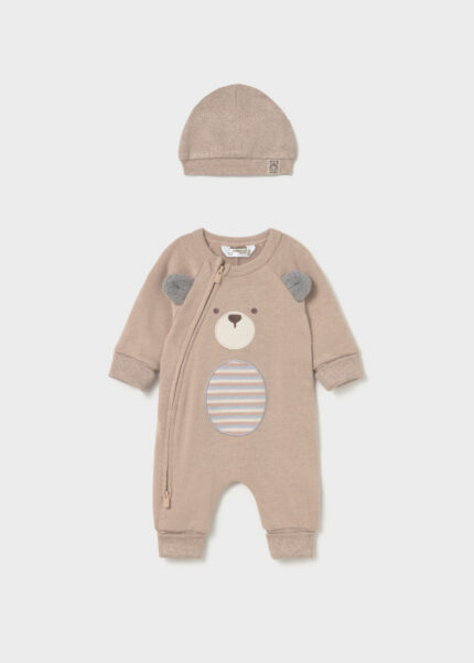 Babygrow sem Pé com Gorro Camel Mayoral