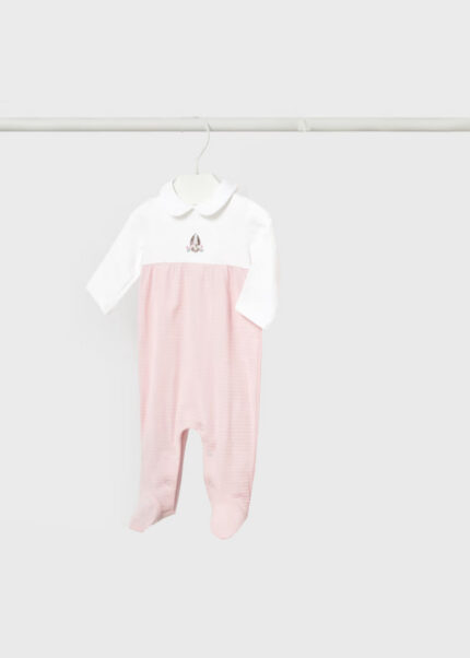 Babygrow Branco e Rosa Mayoral