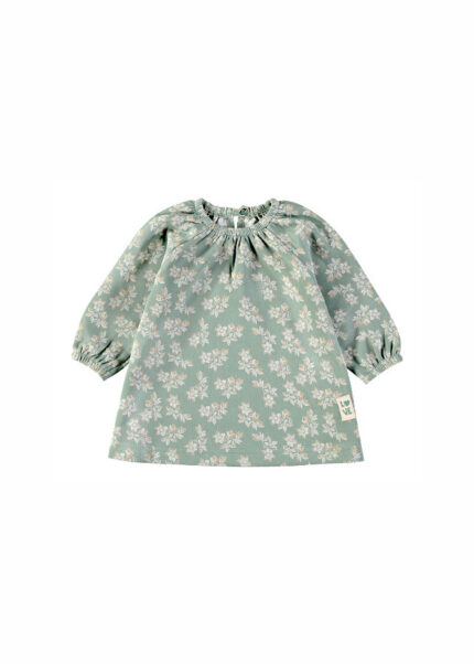 Vestido Florido Verde Água Babybol