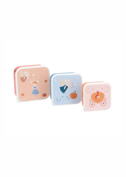 Conjunto 3 Lancheiras Snacks Mouse Fairies Tutete