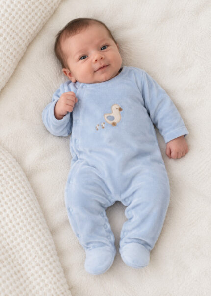 Babygrow Veludo Azul Céu Mayoral